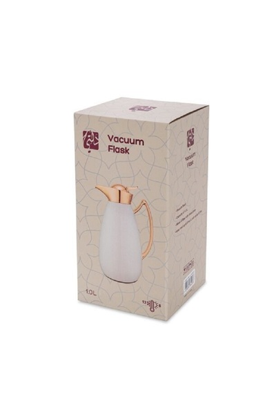 Dallaty Steel Flask White/Chrome 1L