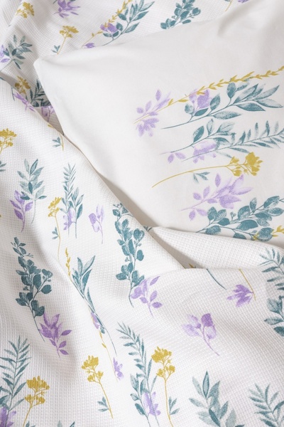 Cotton Box Σετ Πικέ Estiva Μονό Κλαδί μέντας