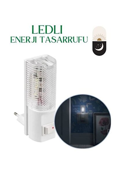 Genel Markalar LED Gece Lambası 220V 50Hz 0.5W Enerji Tasarruflu – Prize Takılan