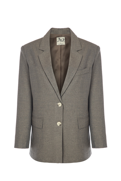 F&K 3X2 Textured Blazer Jacket