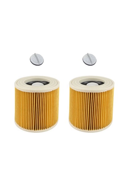 Magic Bags |   Συμβατό με Karcher 2 τεμάχια Wd3.300 MA2003 A2204 A2054 A1000U Ηλεκτρική σκούπα Κυλινδρικό φίλτρο Hepa