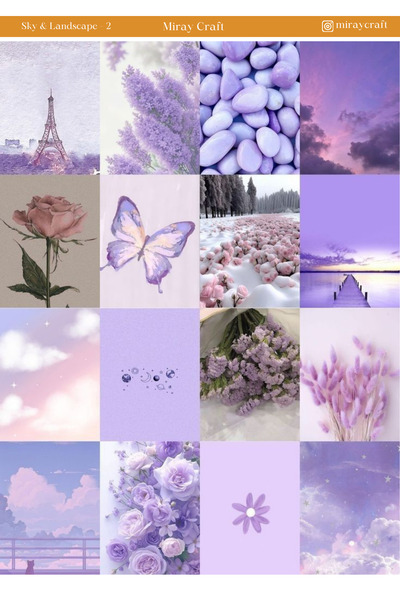 MirayDesign 1 autocolant tematic cu cer și peisaj de 12*17 cm pentru album de...