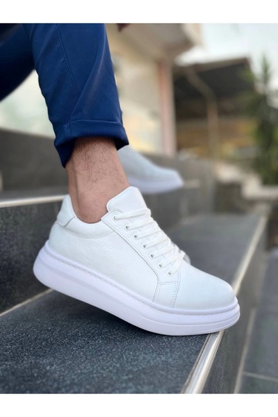 By Mop Kb-dx46 kuback white leather daily men's shoes