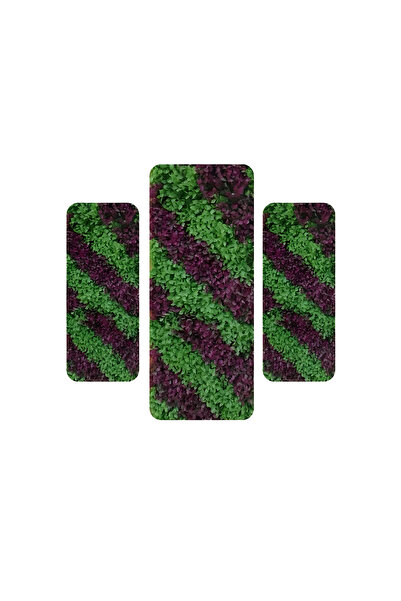 jonaeinah عشب جداري اخضر×موف داخلي - الأبعاد 40 × 60 سم