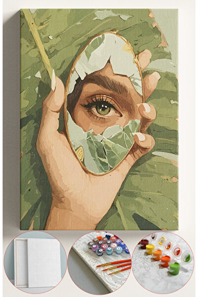 Sulepas Sayılarla Boyama Seti Numaralı Tuval Fırça Boya 40x50 Cm - AYNA VE GÖZ