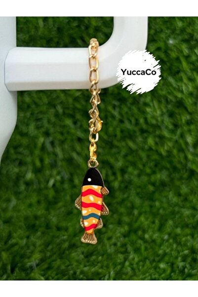 YuccaCo Accessorize Your Life زينة ترمس على شكل سمكة/تعليقة ترمس على شكل سمكة...