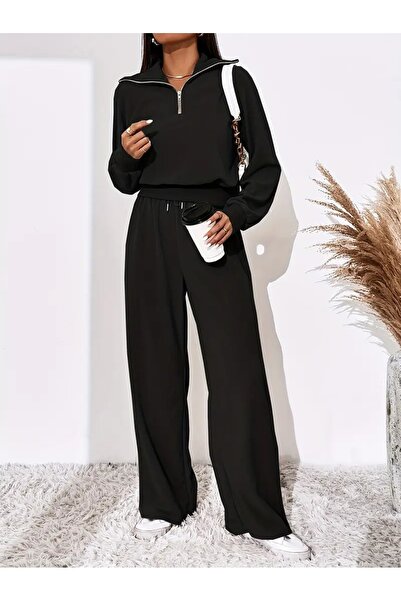 BERYY MODA Γυναικείο παντελόνι μεγάλου μεγέθους, φαρδιά γραμμή, ελαστικό, άνε...