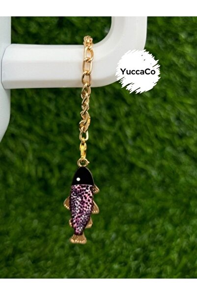 YuccaCo Accessorize Your Life Patterned Fish Thermos Ornament/Fish Thermos Ch...