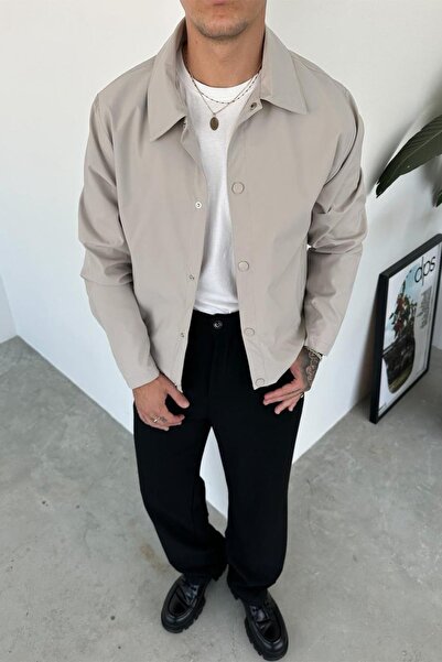 TÜZeMEN Collared Snap Coat