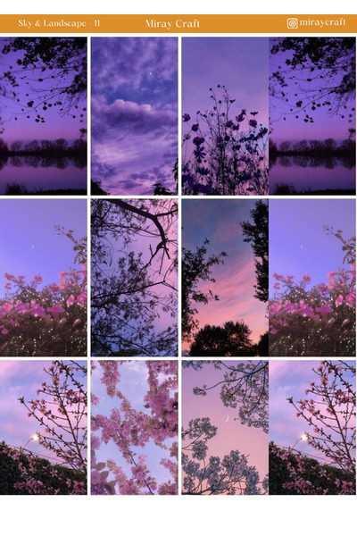 MirayDesign 1 komad nalepnice sa temom neba i pejzaža, dimenzija 12*17 cm, za...