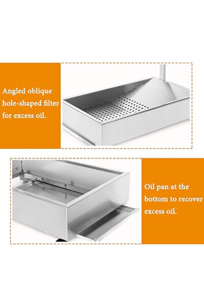 Generic Commercial Churro Display Warmer French Fries Display Showcase Stainless Steel Food Dump Station 220