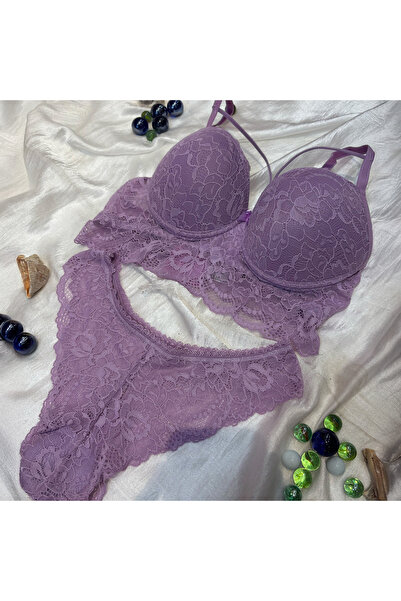 NOTTO MOR ÖNDEN İPLİ BRALET DESTEKLİ TAKIM