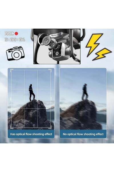KY 102 Drone with Screen Controller, Brushless Motor, Obstacle Avoidance, Optical Flow, SD Card & 2