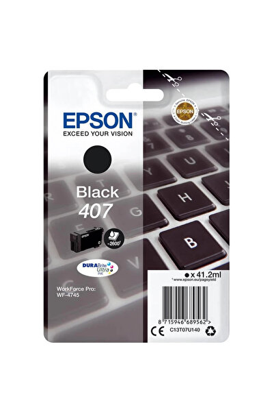 EPSON C13T07U140 black ink cartridge 2.6k WorkForce Pro WF-4745 DTWF.