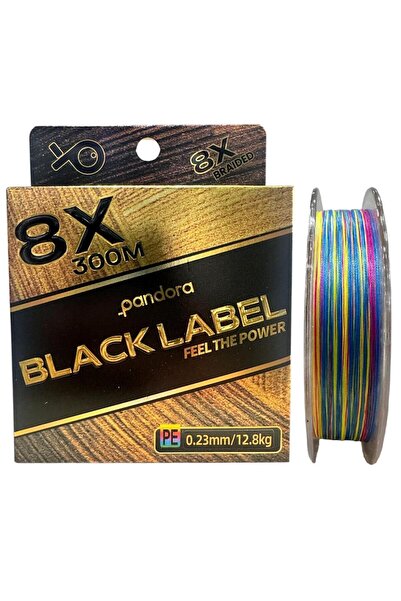 Pandora Black Label 8X 300 mt 0.23mm İp Misina Multi Color