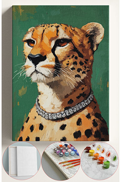 Sulepas Sayılarla Boyama Seti Numaralı Tuval Fırça Boya 40x50 Cm - KOLYELİ LE...