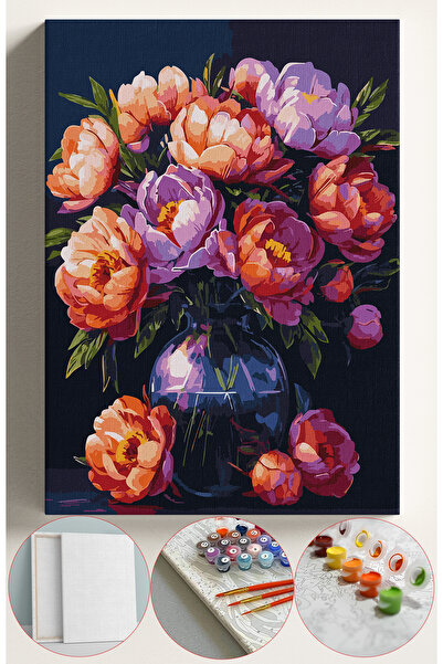 Sulepas Sayılarla Boyama Seti Numaralı Tuval Fırça Boya 40x50 Cm - SÜMBÜL