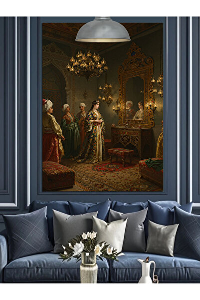 Artmeg Sarayda Osmanlı Ziyafeti Dekoratif Kanvas - Mdf Ahşap Tablo