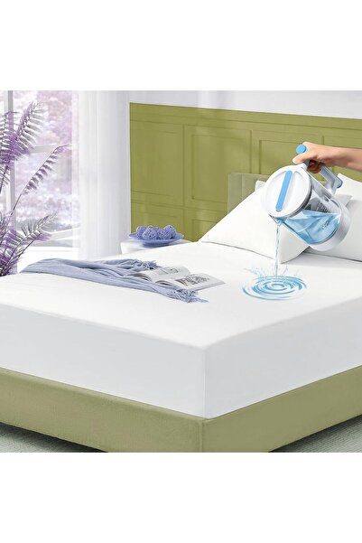 Eworld واقي مرتبة مقاوم للماء، غطاء مرتبة ملائم يسمح بمرور الهواء مع جيب عميق...