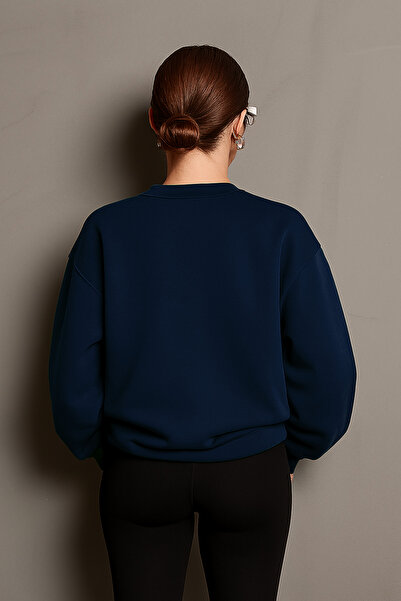 uyguntarz Φούτερ Unisex Irides Serenity με στάμπα με σχέδιο Oversize