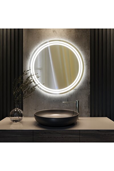 eagle mirror "Double Edge" Kumlu "Dokunmatik Sensörlü" Dekoratif Ledli Banyo ...