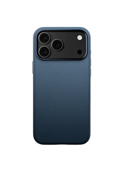 WATCHOFROYAL MonoCase Iphone 17 Pro Max Lacivert Magsafe Özellikli Deri Kılıf