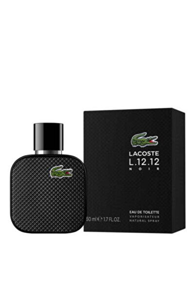 Lacoste عطر L.12.12 Noir EDT Spray للرجال، 1.7 أونصة