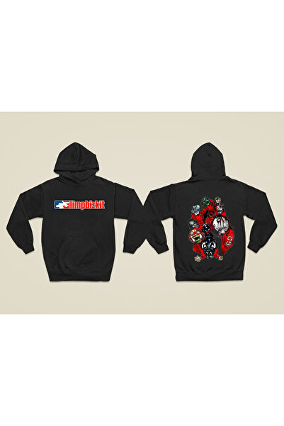 MAGORS سترة روك من القطن المطبوع بأكمام طويلة من LIMP BIZKIT مكونة من 3 خيوط