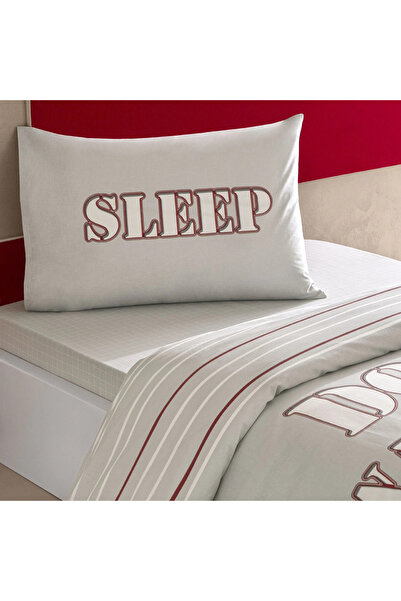 Taç Young Fashion Ranforce Single Bedding Set Zuno Gray