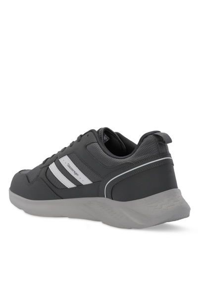 Slazenger IDEAL I Büyük Beden Erkek Koşu & Yürüyüş Ayakkabı Koyu Gri / Beyaz