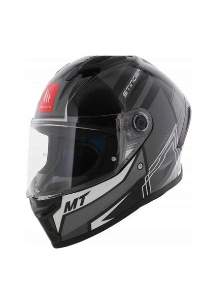 MT KASK STINGER 2 TRON B12 PARLAK MOTOSİKLET KASKI