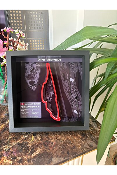 Arvina Atelier 3D Formula 1 Pist Haritası Poster – Canada Montreal | Çerçevel...