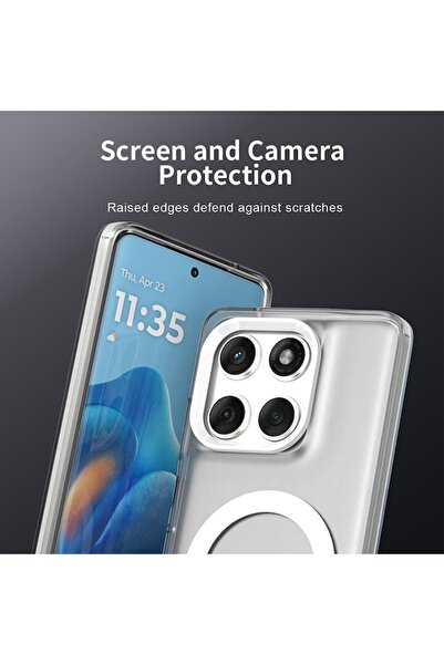 Stef's Cat Case for Motorola Edge 60/Edge 60 Fusion, CandyCase MagSafe, U9, Polycarbonate, White