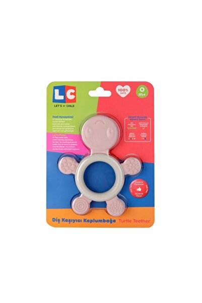 lets be child Teether Toy Turtle, Pink, 0-12 months, LC
