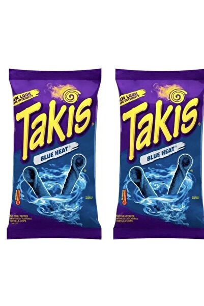 Takis Blue Heat 90 g Lemon Flavored Hot Chili Pepper Spicy Corn Chips (2 Pieces)