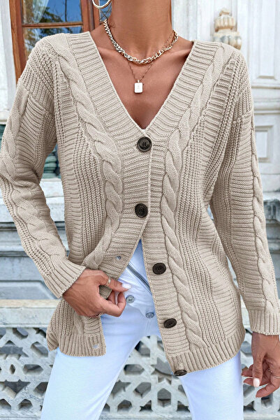 H&E LUXURY DESIGN Women's Soft Texture Black Cardigan