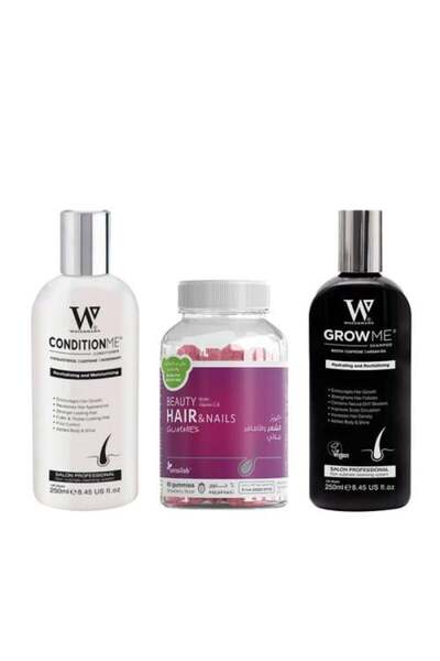 Other مجموعة نمو الشعر وتكثيفه (شامبو + بلسم + علكة الجمال)