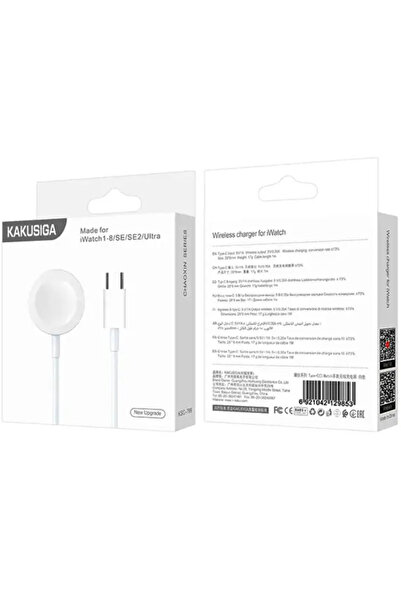 REDz Accessories Ασύρματος φορτιστής KSC-799, Συμβατός με Apple Watch, Υποδοχή Type-C, 1M, Λευκό