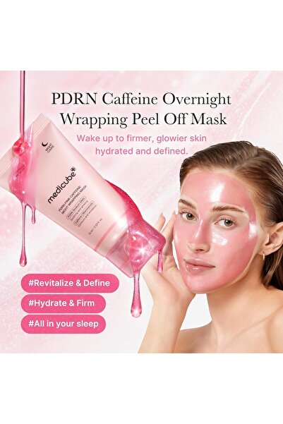 Medicube PDRN Caffeine Overnight Wrapping Peel Off Facial Mask — Firming & Hydration