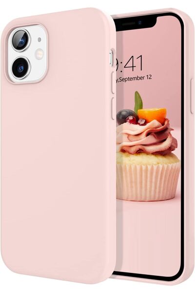 HyperAge iPhone 12 / 12 Pro Kılıf İçi Kadife Darbeye Dayanıklı Yumuşak Siliko...