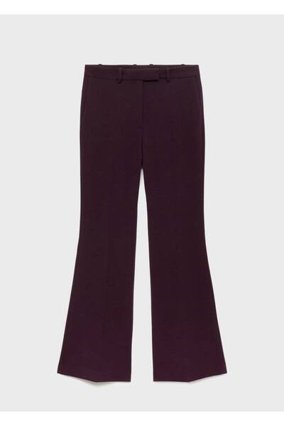 MANGO Woman Orta belli wideleg pantolon