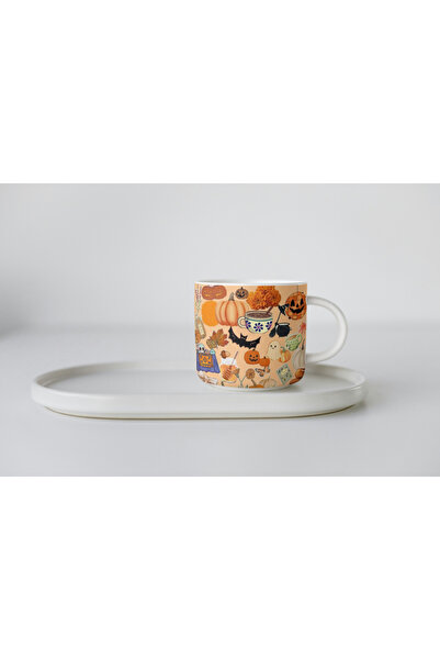 EYBaskı Tasarım Autumn Themed Porcelain Print Mug 150 ml