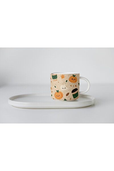 EYBaskı Tasarım Autumn Themed Porcelain Print Mug 150 ml