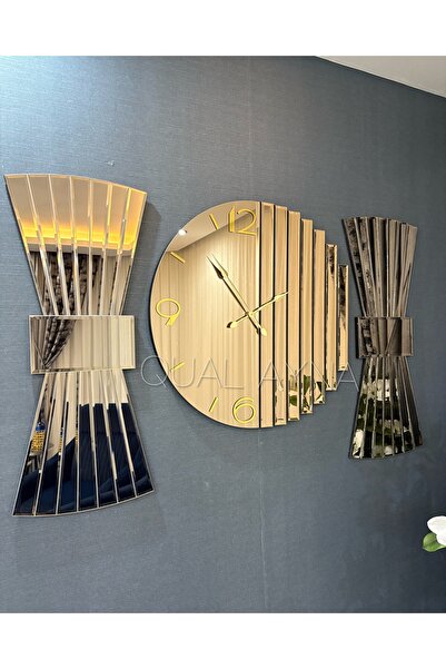 QUAL 3’LÜ RİTMİK SAAT VE FİYONK AYNALAR SET