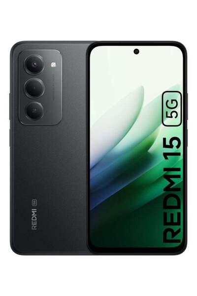 Xiaomi Redmi 15 5G Dual SIM, 8GB RAM, 256GB Storage, Midnight Black - Global Version