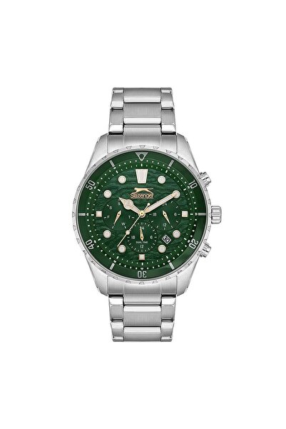 Slazenger Sl.09.2366.2.03 - 10 Atm Water Resistant, Steel Band Metalic Color Functional Ladies Watch