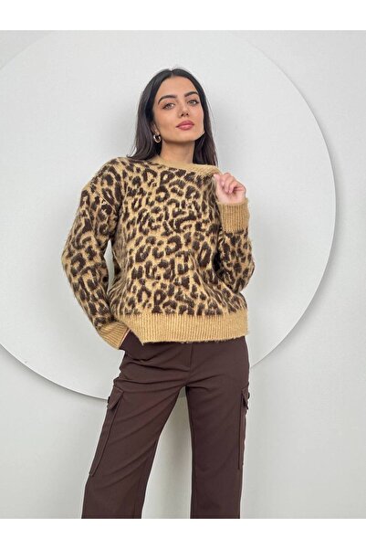 SANDIK Leopara Desenli Kazak
