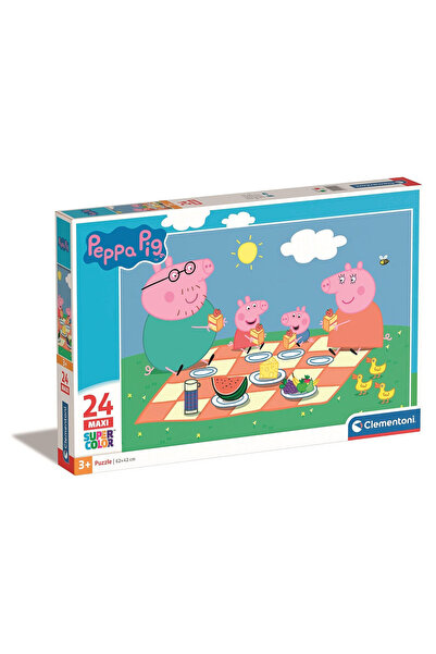 Peppa Pig Purcelușa Peppa Picnic Puzzle maxi Clementoni cu 24 de piese