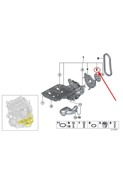 BMW Pinion ulei pentru Seria 1, Seria 2, Seria 3, Seria 4, Seria 5, X1, X2, X...