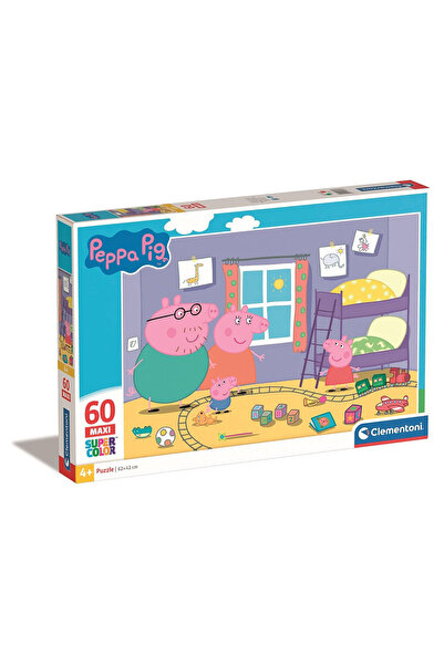 Peppa Pig Purcelușa Peppa Play Room Puzzle maxi Clementoni 60 de piese